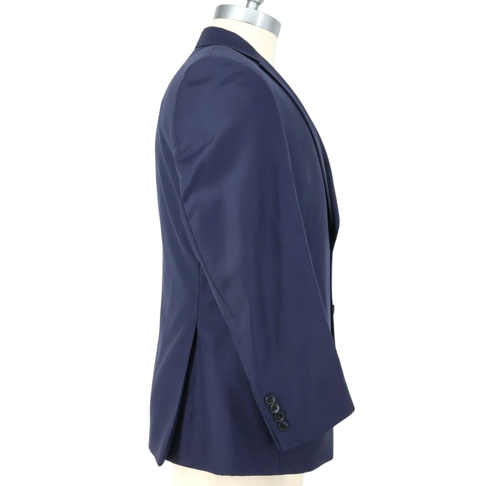 Jos A Bank Traveler Sport Coat Mens 42S Blue Wool Lined Blazer Jacket Preppy - Picture 6 of 16